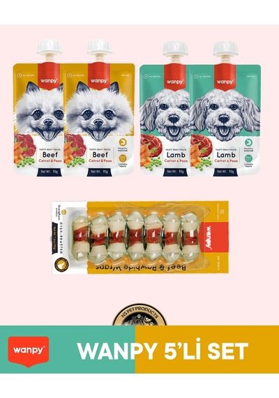 Wanpy Köpek Maması 5'li Wanpy Set - 1