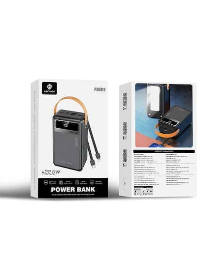 Lenyes PX691D Led Göstergeli Taşınabilir Askılı Powerbank