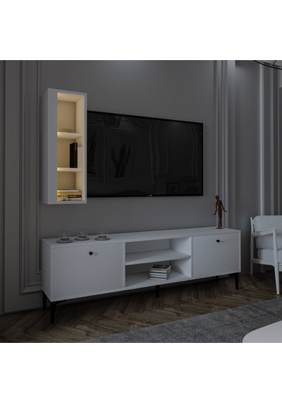 Bien Işıklı Tv Ünitesi Beyaz Bien Işıklı Tv Ünitesi Beyaz