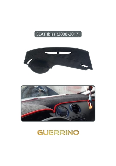 Seat Ibiza 2008-2017 Torpido Koruma Halısı Gri Kenar