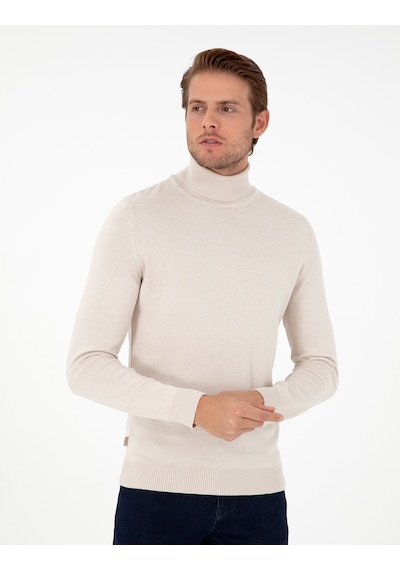 Pierre Cardin Erkek Taş Kazak /triko 50296582-vr049 Taş Rengi Taş