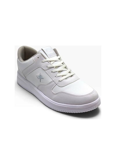 Luttoon 4027-27 Cilt Deri Anatomik Erkek Sneaker 45-48 Beyaz