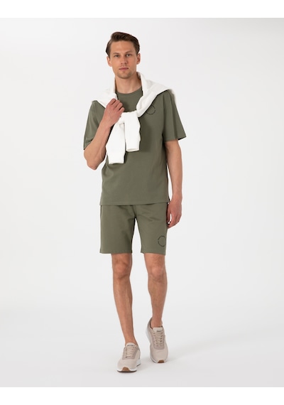 Pierre Cardin Erkek Haki Şort Örme 50310107-vr027 Haki