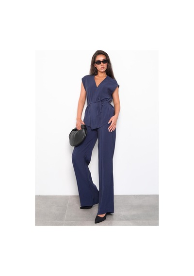 Seeh Lacivert Basic Yelek Pantolon Takım Sh241 Standart