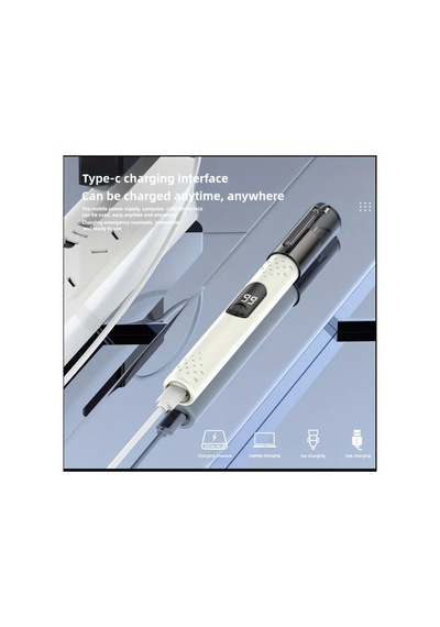 Nınghaı Usb İle Güçlendirilmiş Burun, Kaş Ve Kulak Tıraş Makinesi - Sağlam Paslanmaz Çelik Başlıklı