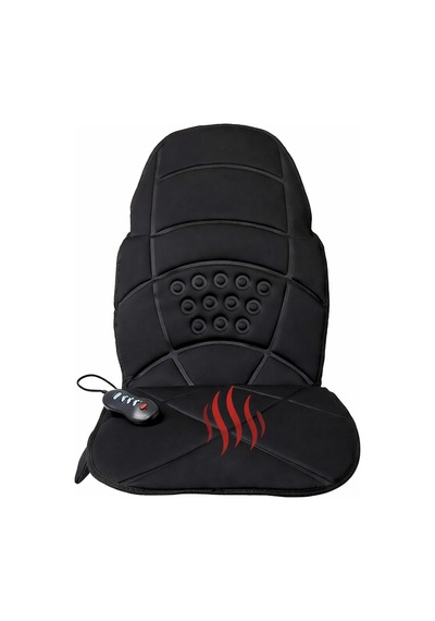Glr Jb-100c Isıtmalı Masajlı Koltuk Şiltesi - 5 Motorlu, 3 Bölgeli Titreşimli Bel Ve Sırt Masaj Alet Siyah