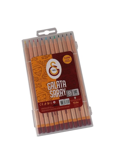 Kuru Boya 12 li Uzun Lisanslı Orjinal 1 Paket 12 Renk Kuruboya Galatasaray Taraftar Kuru Boya