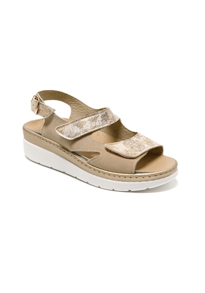 Gold/beige Sandalet Kadın 5686 Green Life Stretch Women's Footwear Gold/beige Altın - Bej