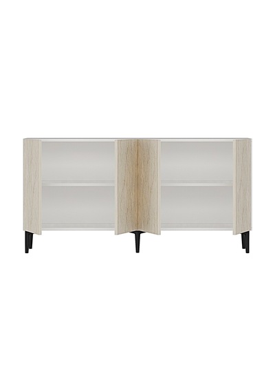 Ka1599bt Aplos Konsol Ve Tv Sehpası Beyaz-traverten 150cm