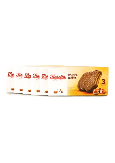 Fiorella Crunch Çikolatalı Gofret 20 Gr. 3 lü 6 lı Paket