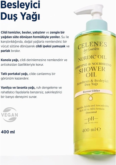 Nordic Oil Duş Yağı Hassas Ciltler İçin Besleyici Ve Nemlendirici Diğer