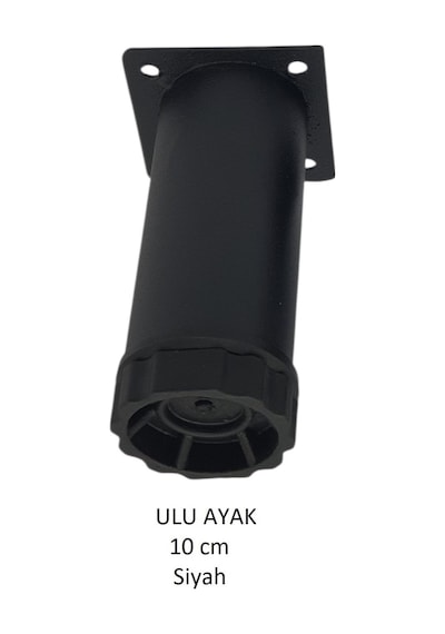Ulu Ayak 10cm Vidalar Dahil Siyah Siyah