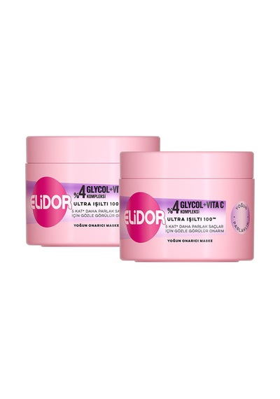 Elidor Yoğun Onarıcı Maske Ultra Işıltı Yoğun Parlaklık 220 Ml X2