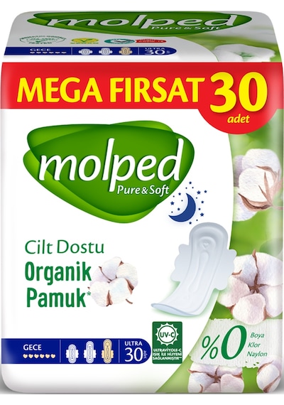 Molped Pure & Soft Gece Ultra Mega Fırsat Paketi 30'lu