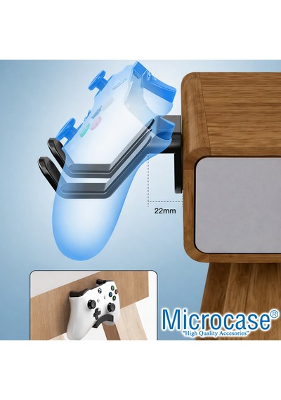 Microcase Ps5 Ve Oyun Kolları İçin Masaya Monte Tutucu Stand Holder Al5442 Siyah