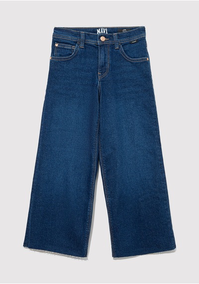 Çocuk Mavi - Lori 90s Koyu Mavi Jean Pantolon 7010036-88225 Mavi