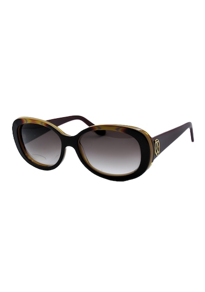 Cartier F Butte Rfly Gold Cat Eye Kahvarengi Kırmızı Altın Kedi Gözü Bayan Güneş Gözlüğü T8200939 İki Renk