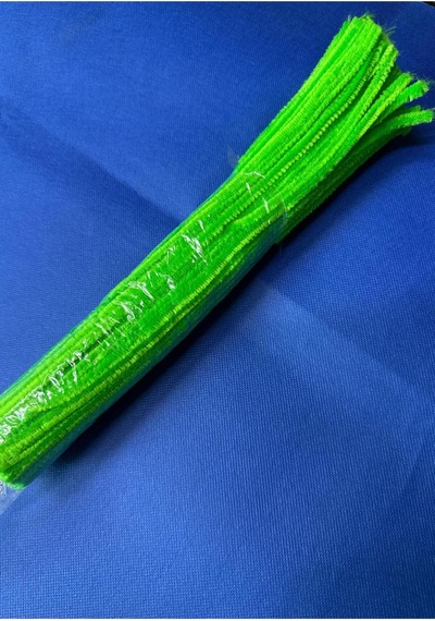Fıstık Yeşil Şönil 30 Cm 100 Adet Chenille Stem