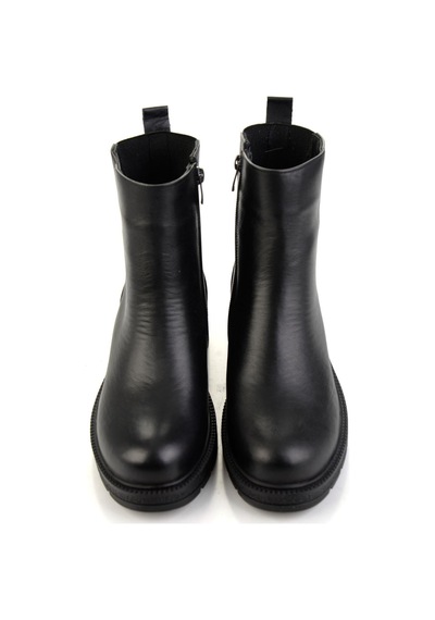 Siyah Hakiki Deri Kadın Bot & Bootie K02717251903 Siyah