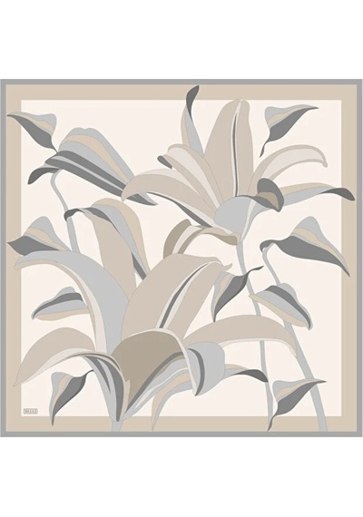 Belli Saf Twill İpek Eşarp 4035d Vizon-gri