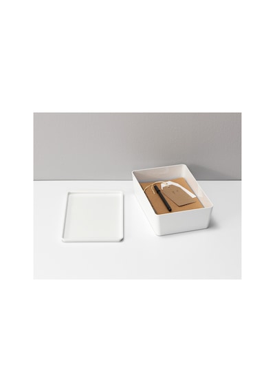 Ikea Kuggıs Kapaklı Depolama Kutusu 18 X 26 X 8 Cm Beyaz