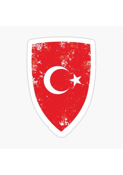 3 Türkiye Bayrak Sticker Oto Etiket Araba Yapıştırma 15Cm