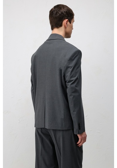 Antioch Relaxed Fit Erkek Blazer Ceket Gri