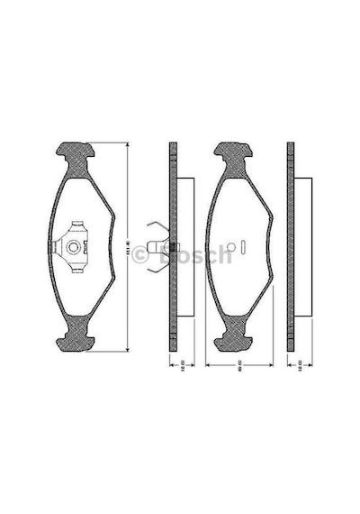 BOSCH 986424458 Fren Balatası Ön Palio 1.4 Siena