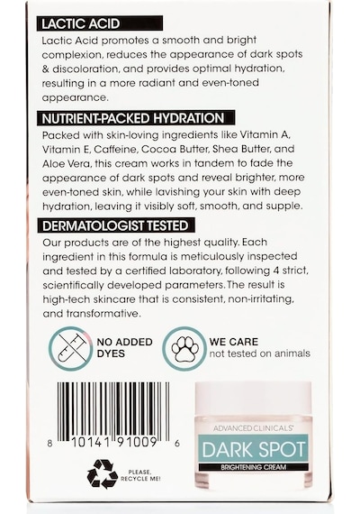 Advanced Clinicals Koyu Leke Karşıtı Aydınlatıcı Yüz Kremi 59 ML