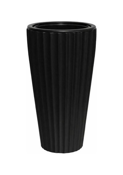 Omnipazar So-lvt2 Lilyum Vazo Saksı Takımı İç Kovalı 90 Litre No:2 Siyah