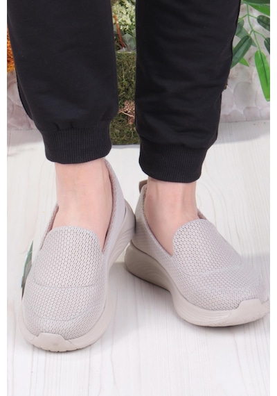 Fort King Karen Rahat Hafif Memory Foam Taban Sneaker Kadın Ayakkabı Bej