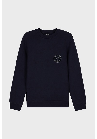 Armani Exchange Logolu Pamuklu Bisiklet Yaka Sweat Erkek Sweat Xm002929 Af16222 Ub101 Lacivert