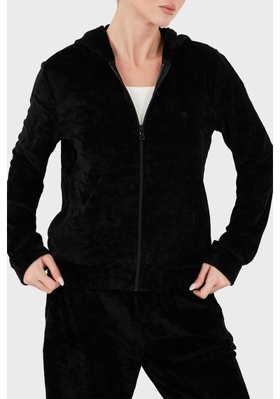 Emporio Armani Regular Fit Kapüşonlu Logolu Kadife Dokulu Eşofman Takımı Kadın Eşofman Takımı Ew004748 Af26228 Uc001 Siyah Emporio Armani Regular Fit Kapüşonlu Logolu Kadife Dokulu Eşofman Takımı Kadın Eşofman Takımı Ew004748 Af26228 Uc001 Siyah