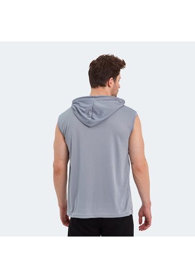 Slazenger RAG Erkek Kolsuz Gri Tişört
