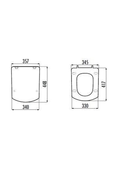 Creavit Lara Duroplast Metal Menteşeli Klozet Kapağı Kc3081