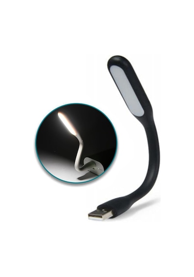 Laptop Usb Led Lamba- Esnek Led Işık Okuma Lambası Powerbank Usb