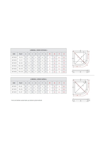 Shower 70X70 Oval Duş Teknesi
