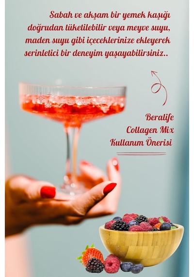 Tr Beralife Collagen Mix-doğal Kolajenli Içecek Tip 1-tip 3 Kolajen