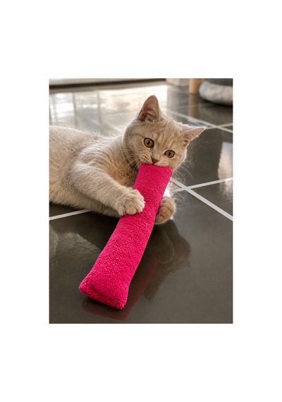 Yumuşak Peluş Kedi Oyuncağı Kedi Oyun Ve Aktivite Kediler İçin Peluş Oyun Arkadaşı Isırma, Yakalama Ve Eğlence Pembe