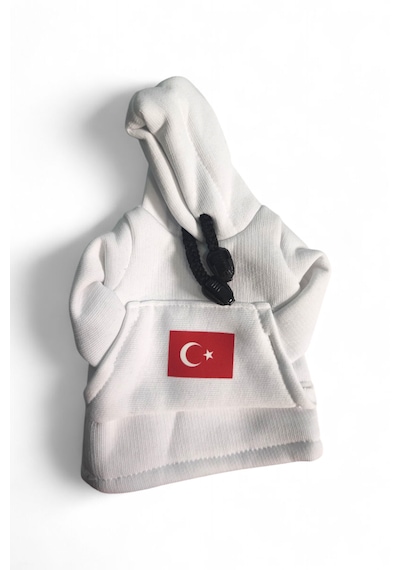 Vites Kılıfı - Vites Poları - Vites Süsü Manuel - Otomatik Uyumlu Beyaz Türk Bayrağı