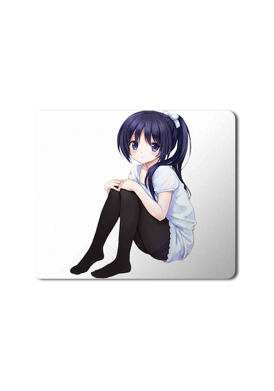Oturan Anime Kız Karakter Mouse Pad Mousepad