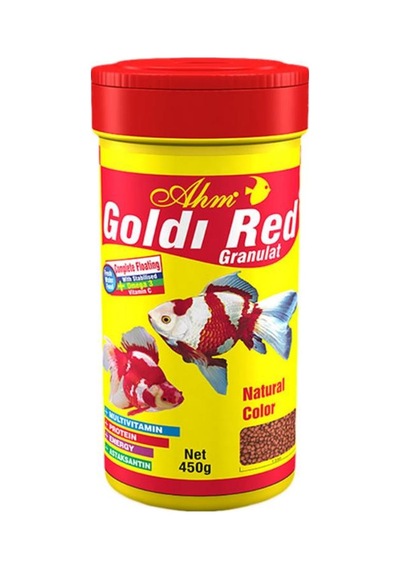 Ahm Goldi Red Granulat Balık Yemi 100 Ml