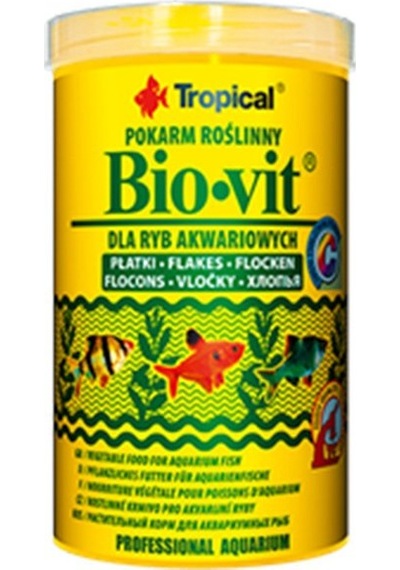 Tropical Bio-Vit Bitkisel İçerikli Pul Balık Yemi 100 Ml 20 G