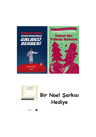 Otostopçunun Galaksi Rehberi - 5 Kitap Ciltli + Tuhaf Bir Yılbaşı Öyküsü + Bir Noel Şarkısı