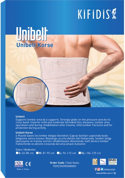 Kifidis Hafif Unibelt Korse Beyaz