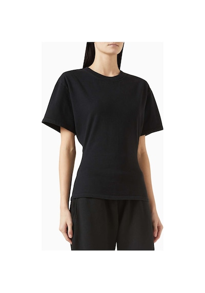 Banana Cici Eero Cinched T-shirt - Beyaz - Pamuklu Premium Kumaş İle Şık Tasarım Siyah