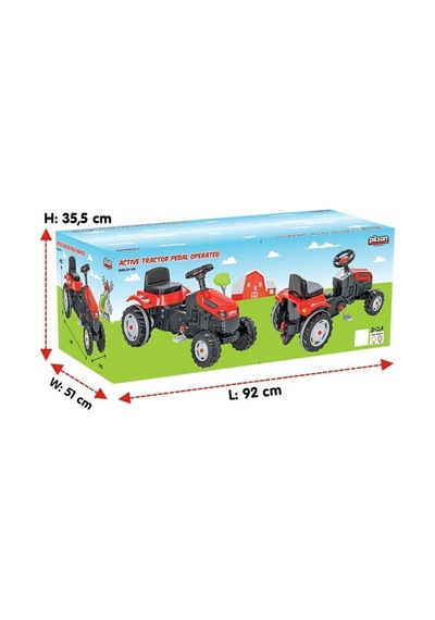 Pilsan Active Traktör Pedallı Yeşil