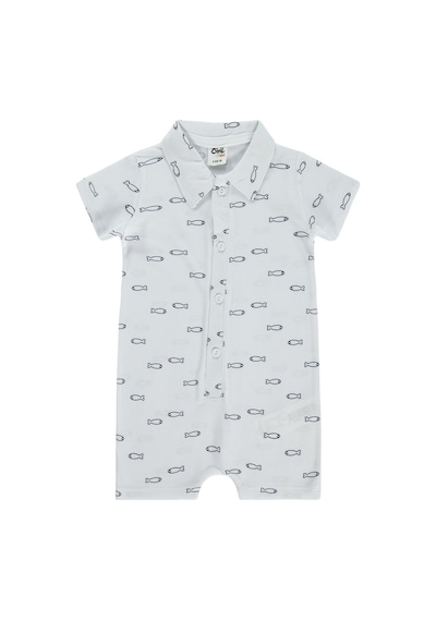 Civil Baby Balık Empirme 6-18 Ay Tulum - Beyaz
