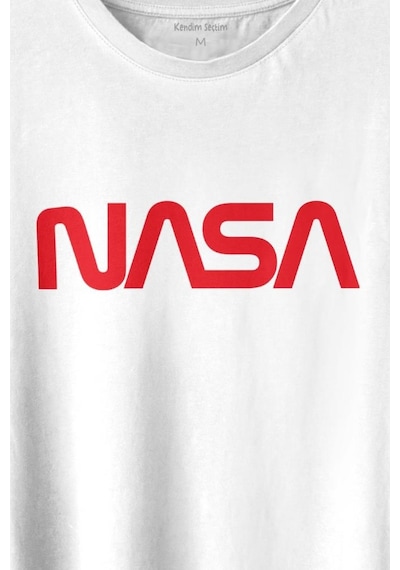 Nasa Wom Logo Ulusal Havacilık Ve Uzay Abd Baskılı Tişört Unisex T-shirt 001