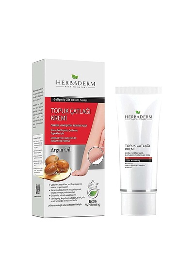 Herbaderm Ayak Ve Topuk Çatlaklarına Karşı Bakım Kremi Argan Yağlı 60 Ml